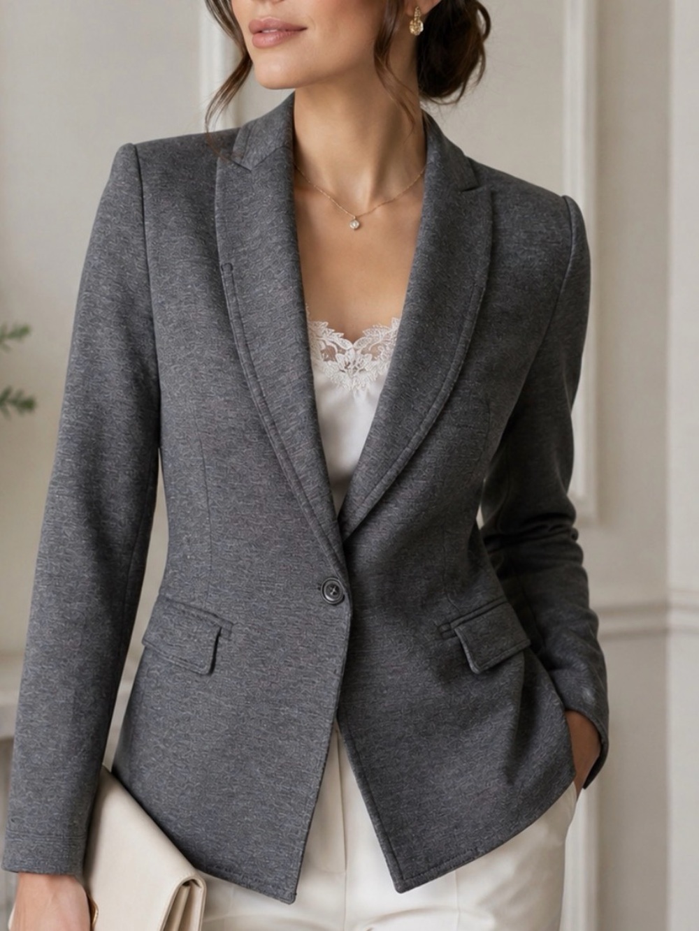 SFERA from Spain store Charcoal Women's Blazer
